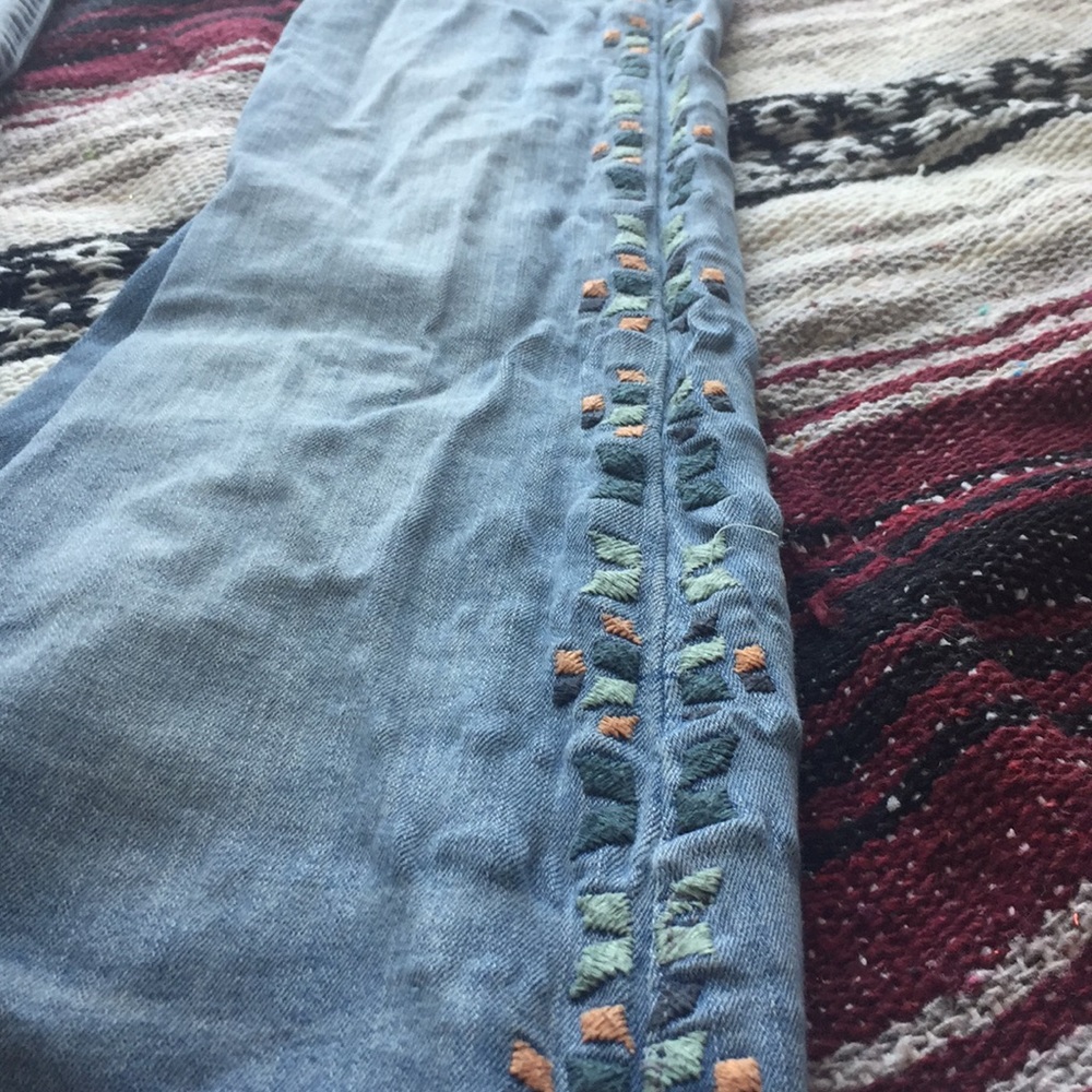 Calvin Klein Mid-Rise Embellished Jeans